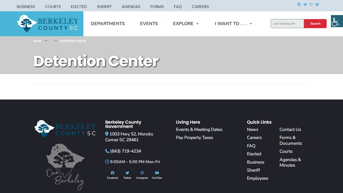 Detention Center – Berkeley County Website