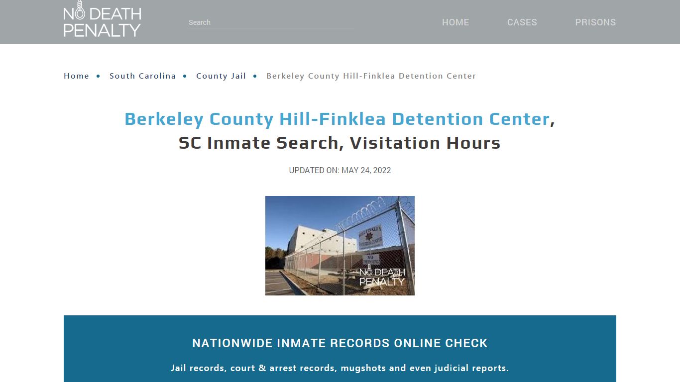 Berkeley County Hill-Finklea Detention Center, SC Inmate ...